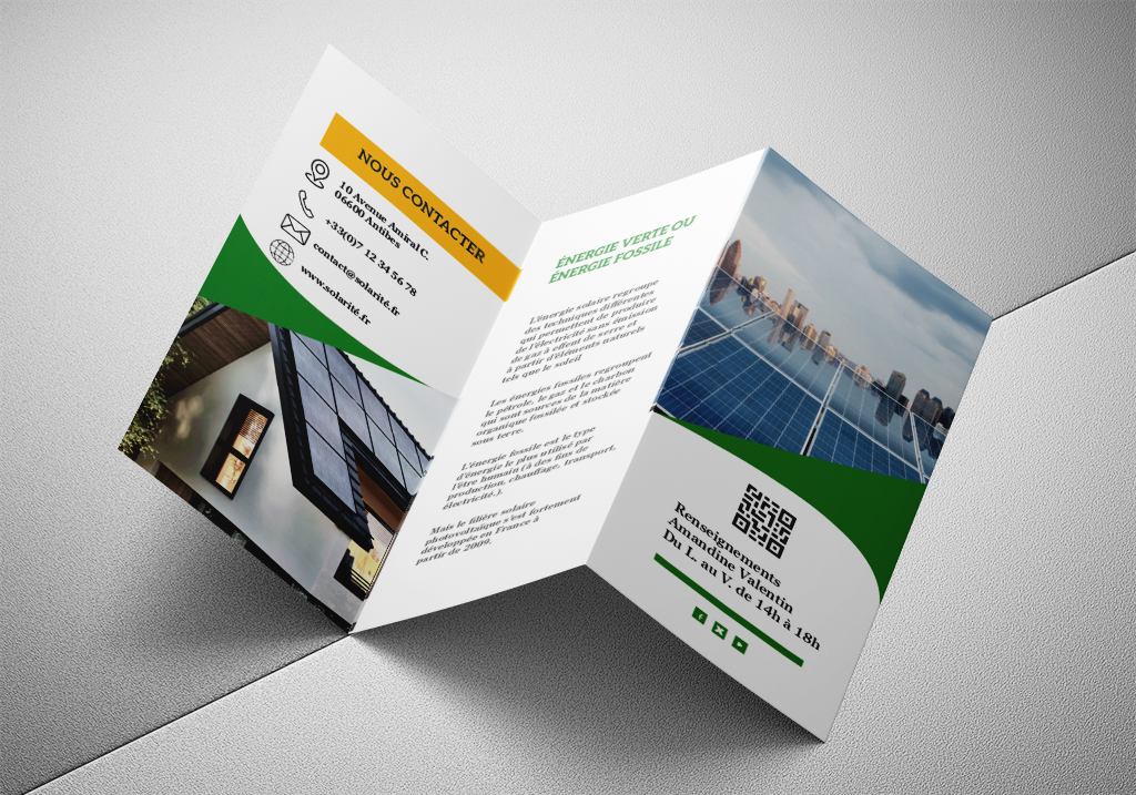 Dépliant 3 volets Solarité